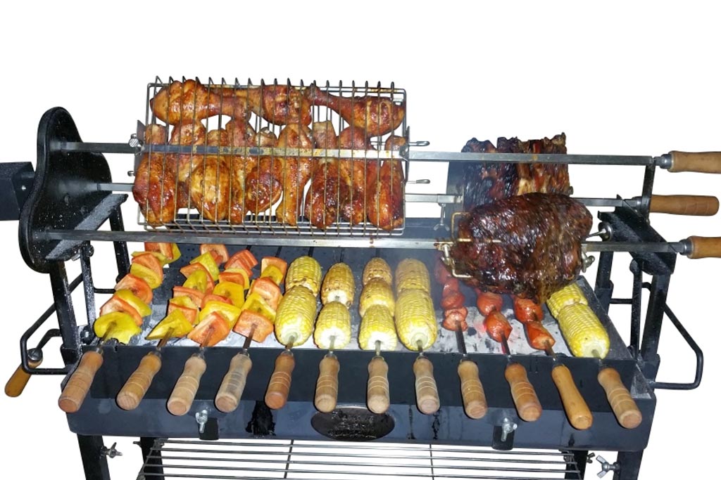 Bbq Grill Rosit Flaming Coals | Meatstock